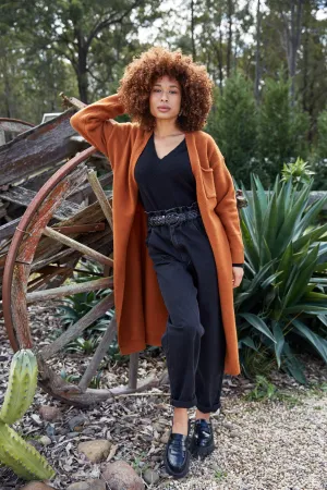 Paarl Longline Cardigan - Ochre