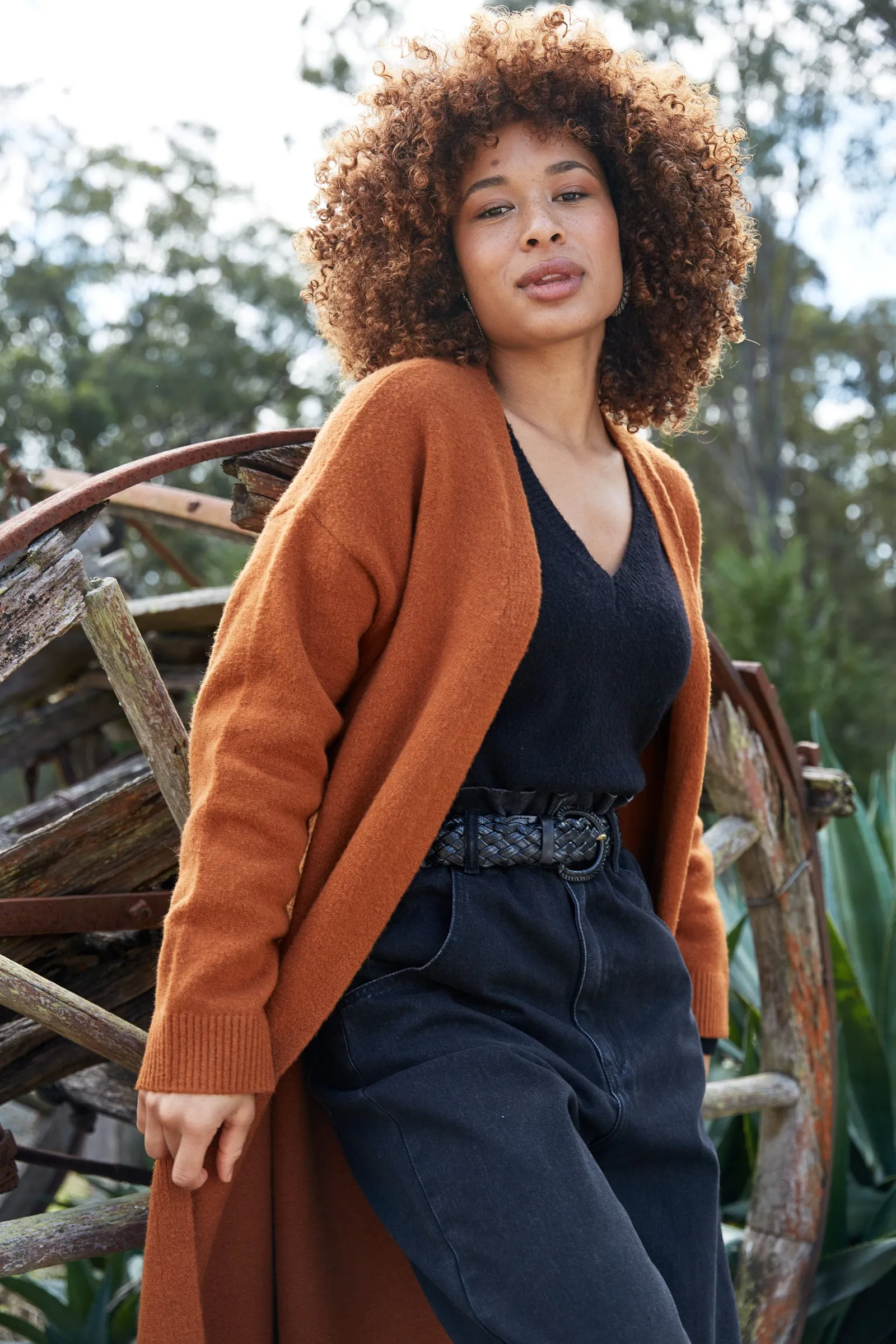 Paarl Longline Cardigan - Ochre