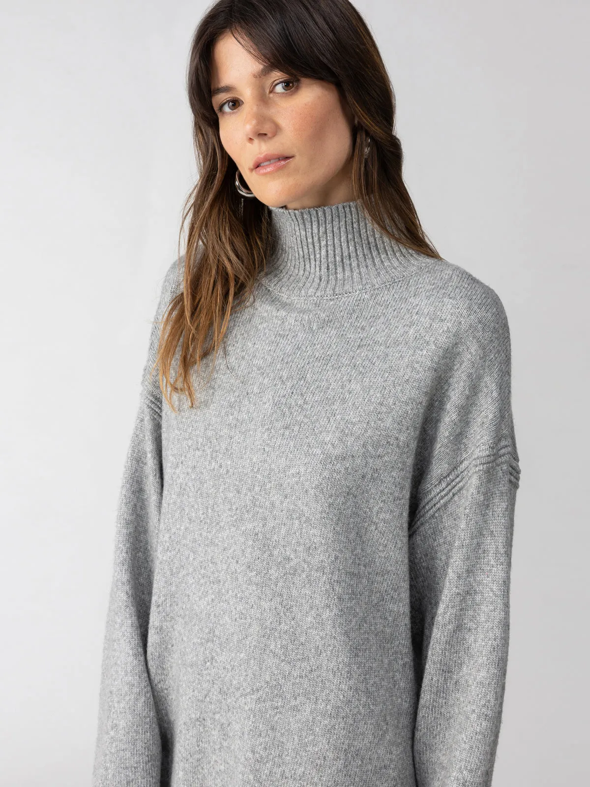 Perfect Sweater Tunic Heather Ash