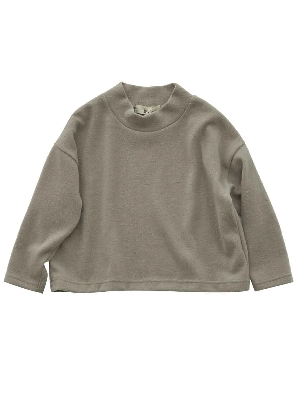 Sand Beige Mock Neck Pullover