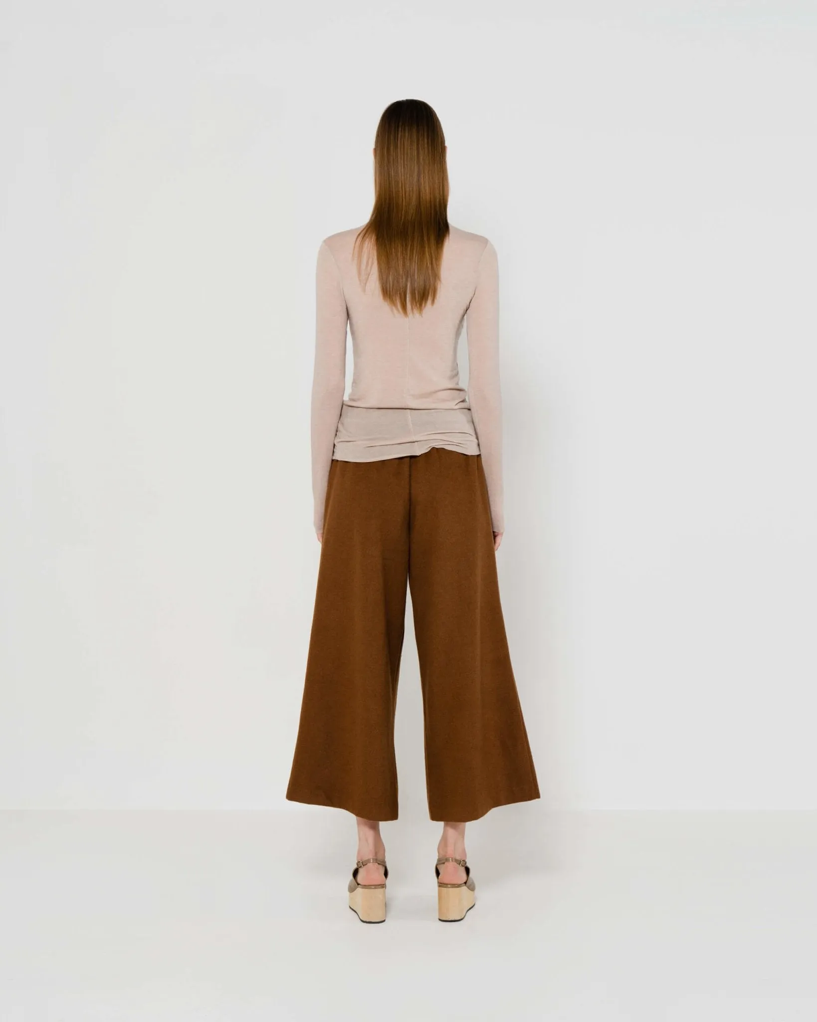 Signature Wool Pants | Brown