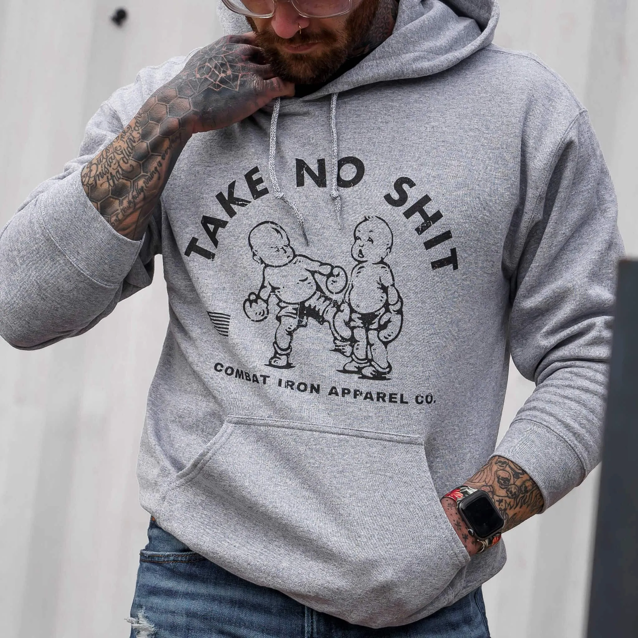 Take No Shit Men's Fleece Lined Hoodie