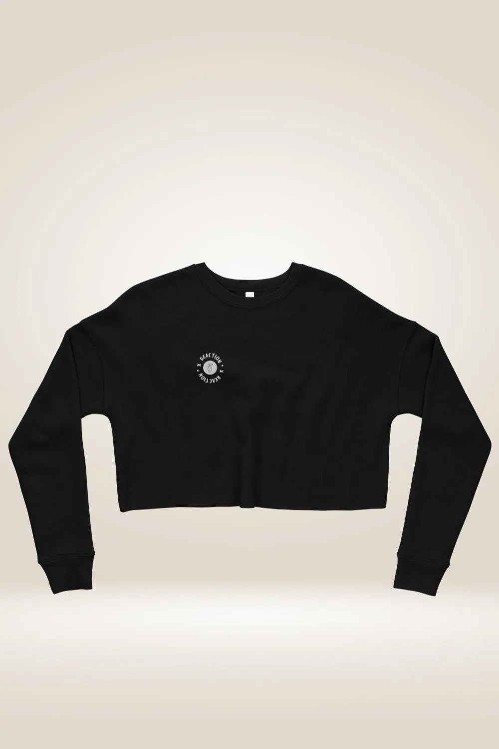 TGC Boutique X Reaction Black Cropped Sweatshirt