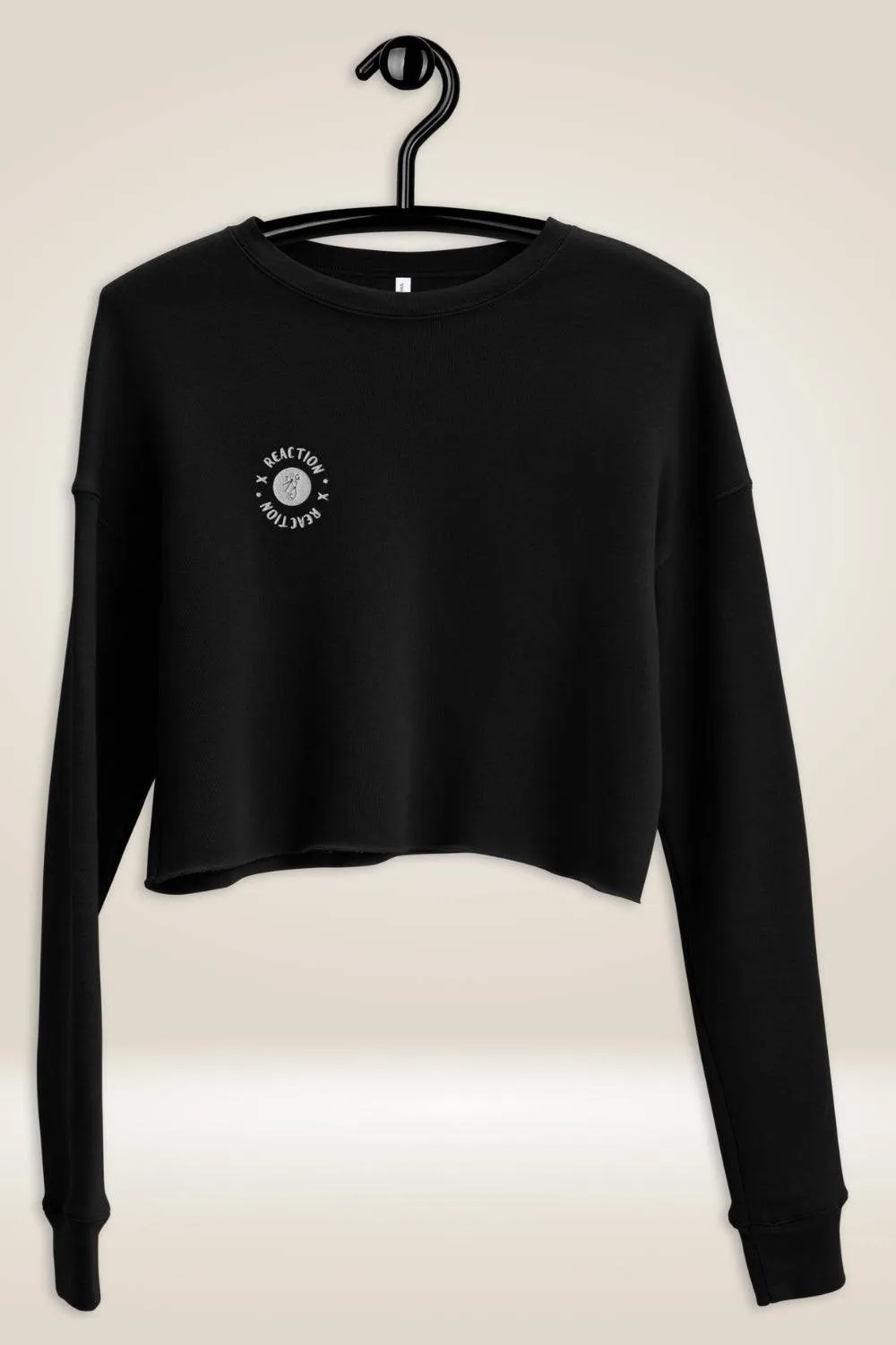 TGC Boutique X Reaction Black Cropped Sweatshirt