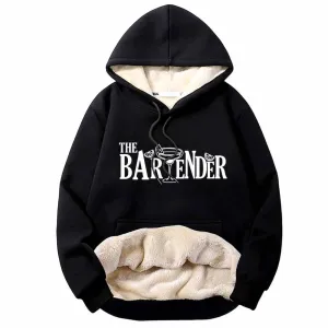 The Bartender Cocktail Funny Fleece Sherpa Hoodie