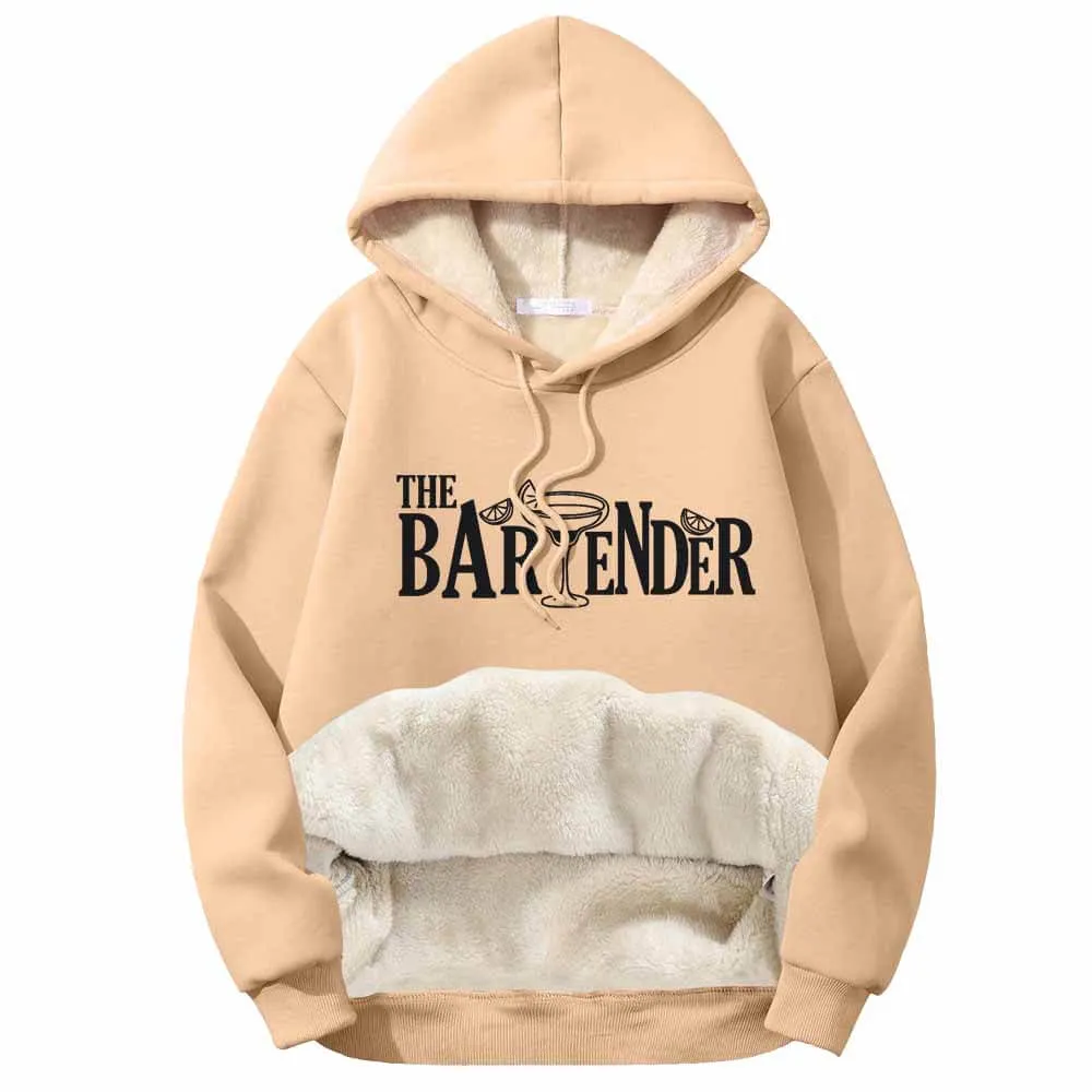 The Bartender Cocktail Funny Fleece Sherpa Hoodie