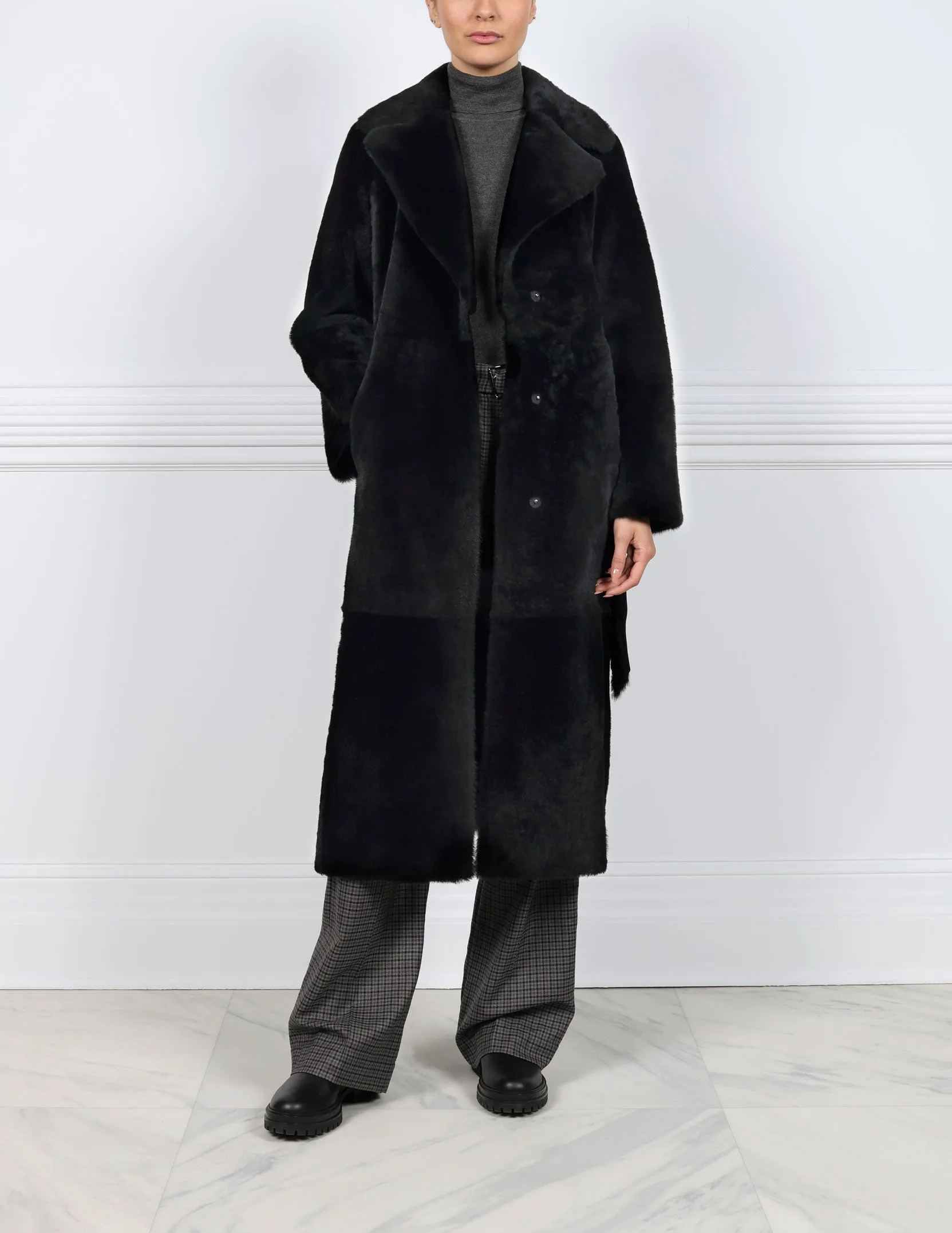 The Celine Shearling Trench Coat