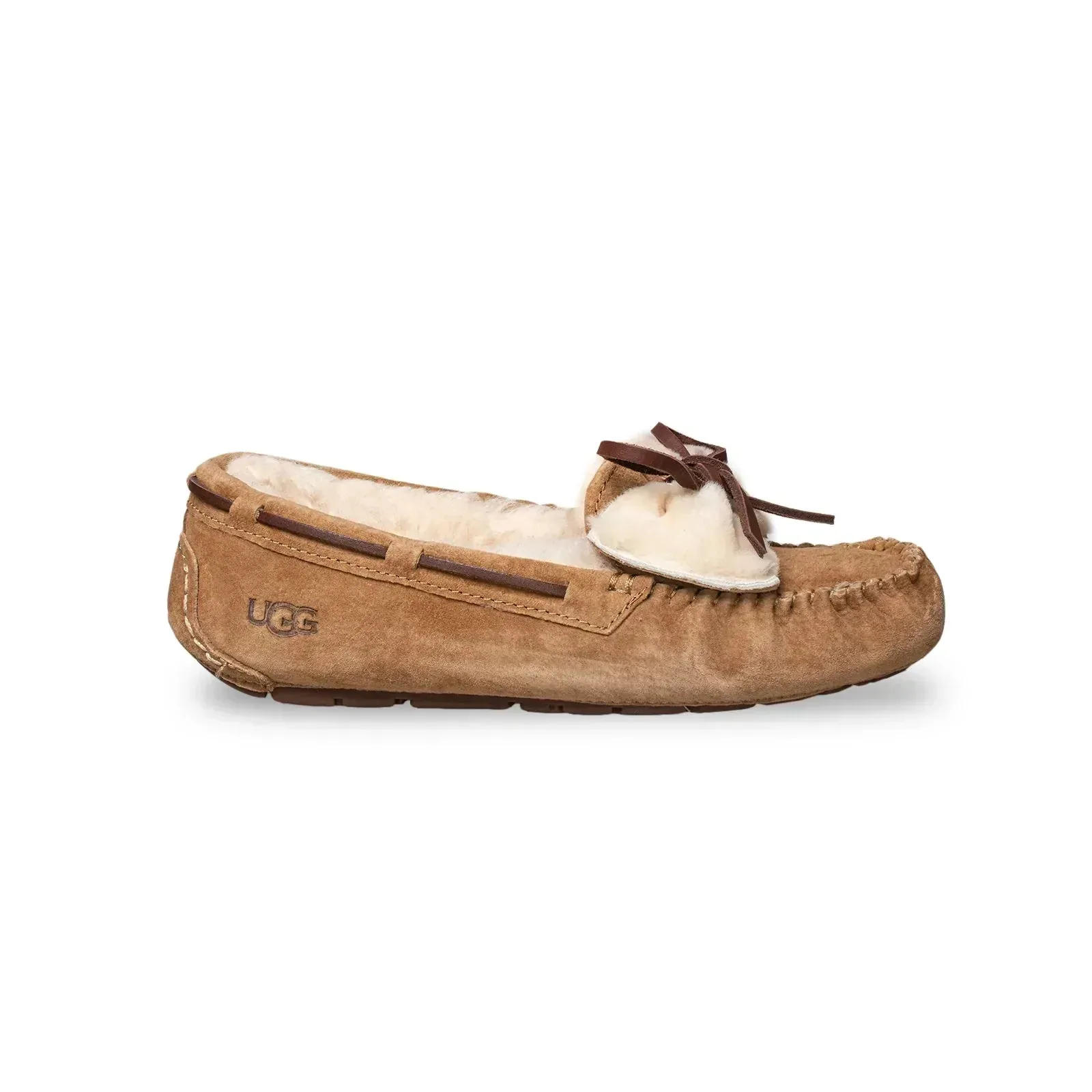 UGG Dakota Double Bow Chestnut Slippers - Women's