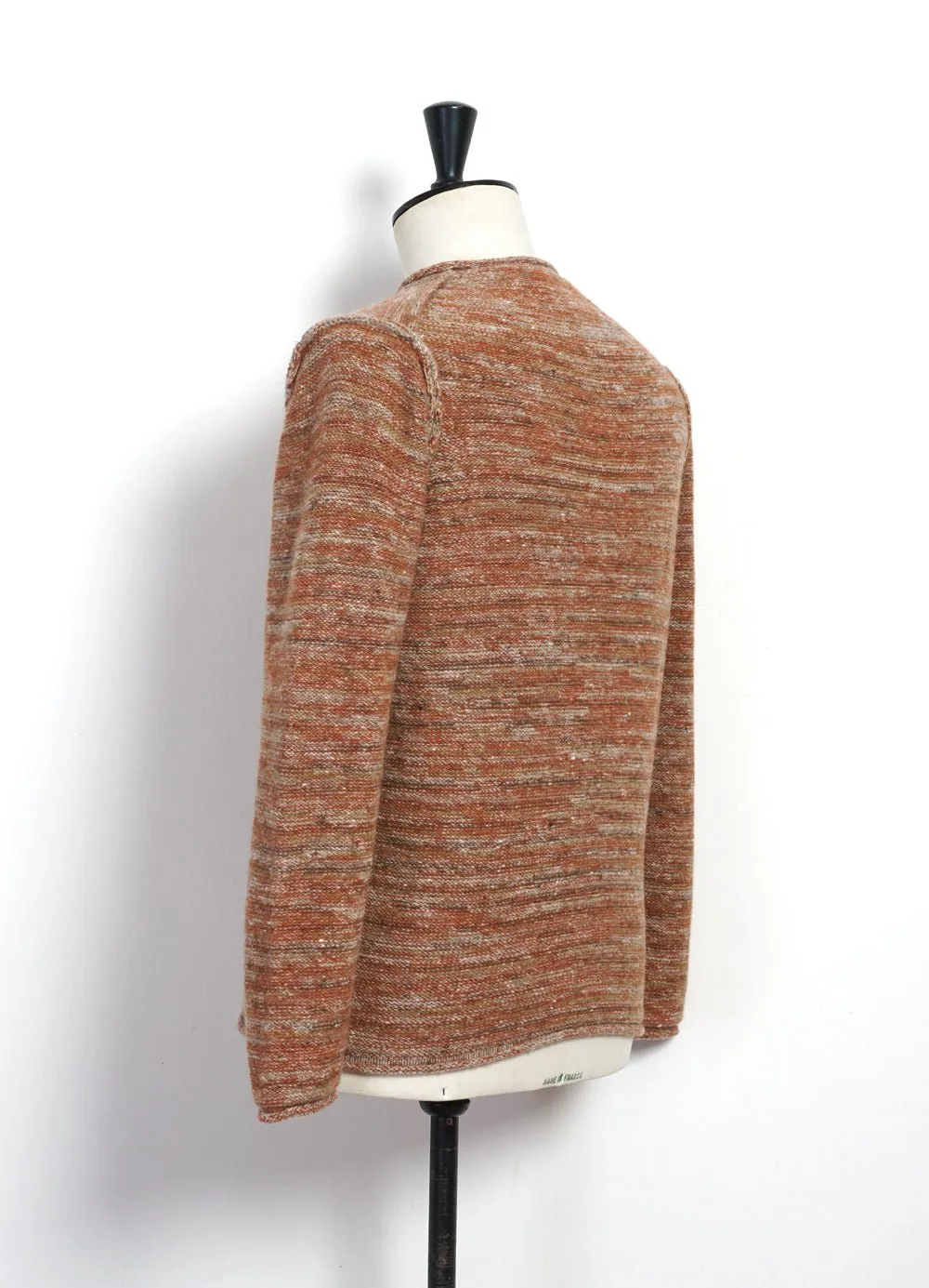 VARIED STRIPE | Merino & Cashmere Tunic Sweater | Clementine