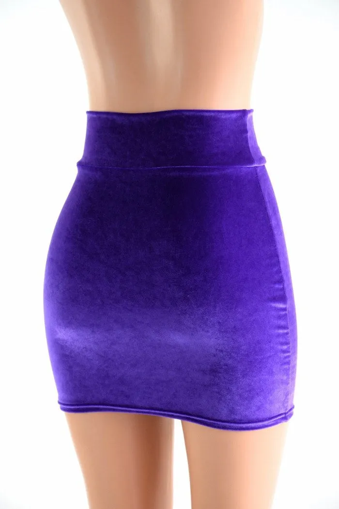 Velvet 16" Bodycon Skirt