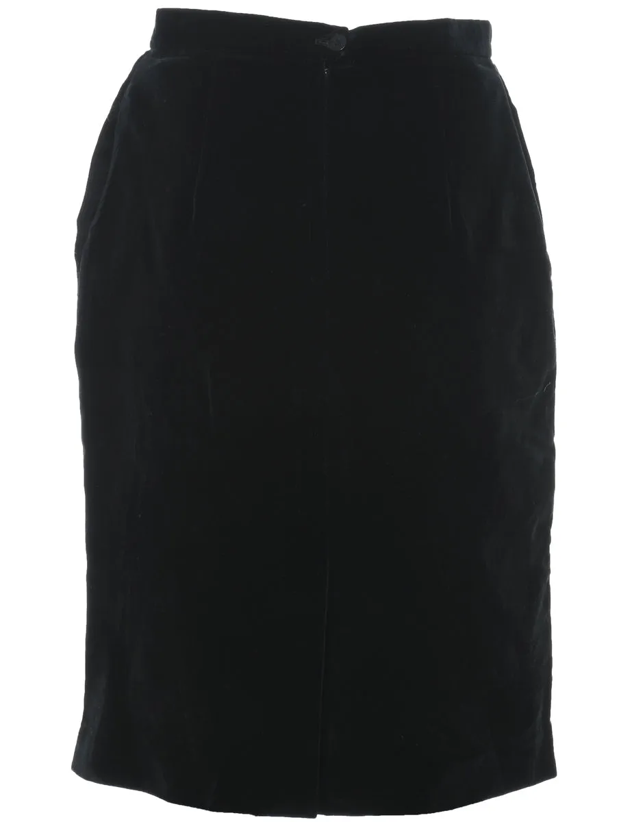 Velvet Pencil Skirt - M