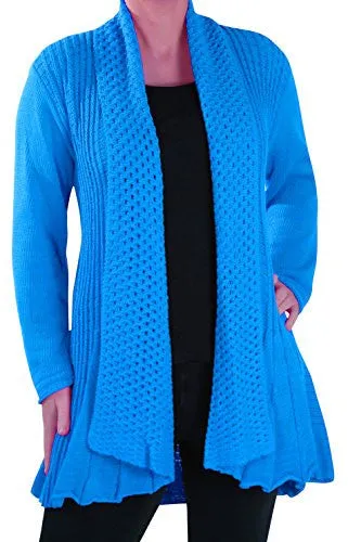 Vienna Crochet Knitted Waterfall Cardigan