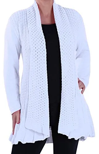 Vienna Crochet Knitted Waterfall Cardigan