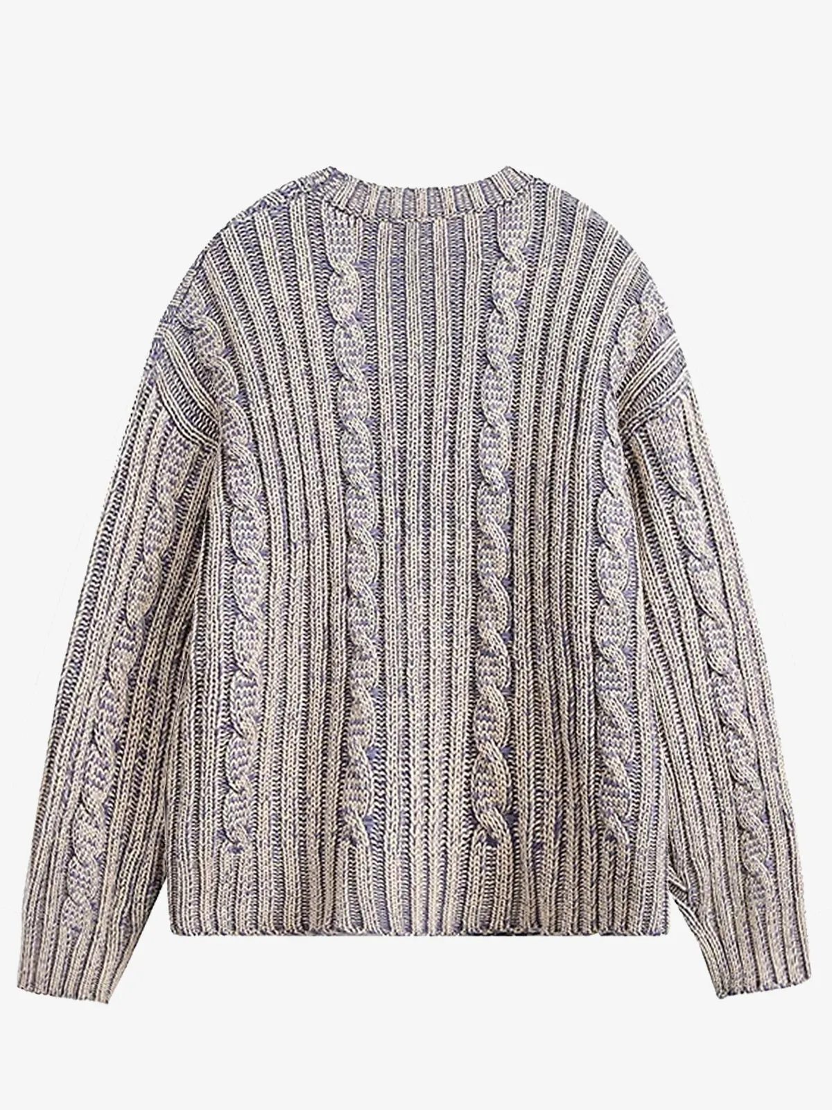 Vintage Cleanfit Crewneck Cable Knitted Sweater