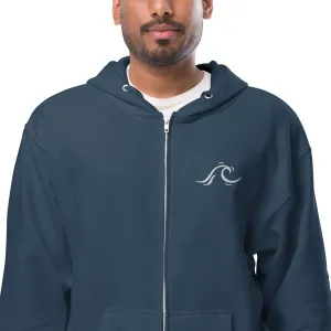 Wave Soft Fleece Zip Up Hoodie