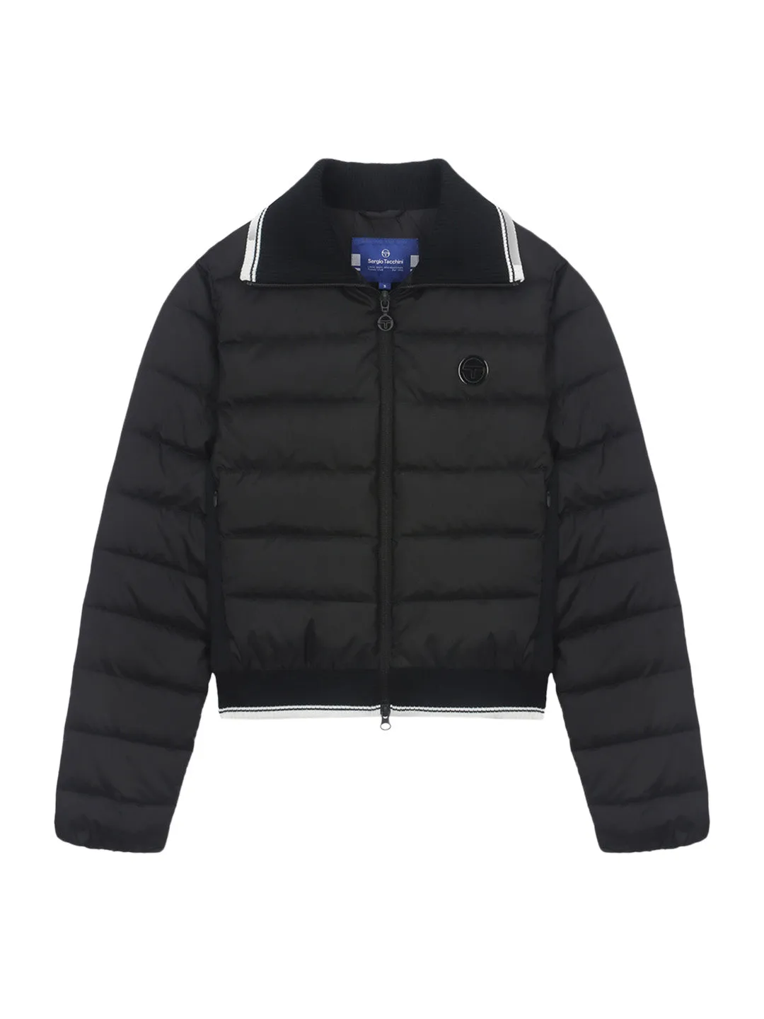 Women's Crop Down Jacket- Black/Black