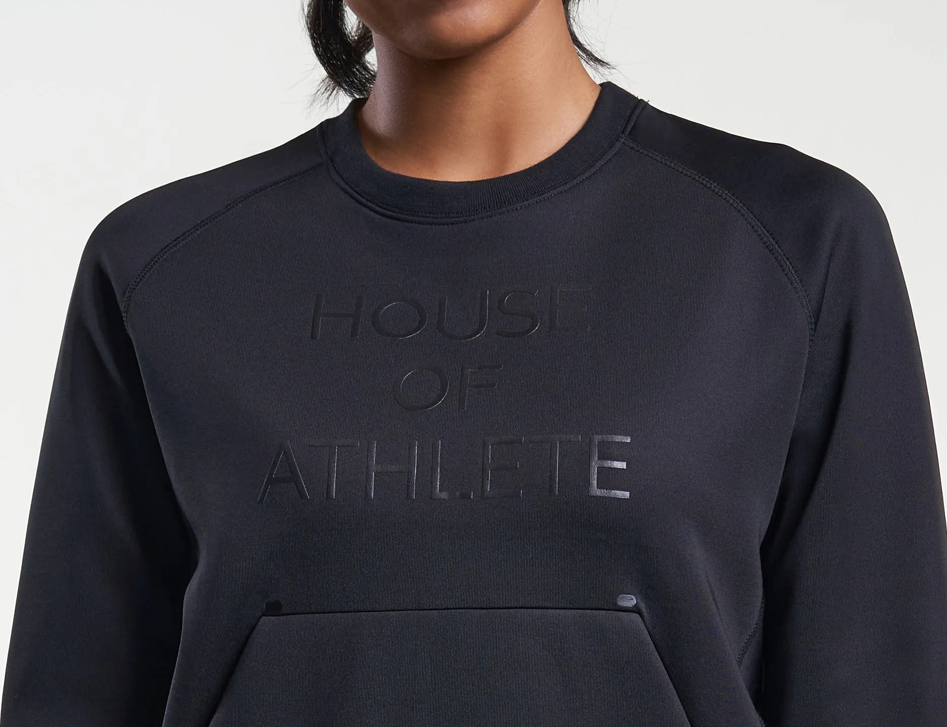 Womens Tech Fleece Logo Crewneck