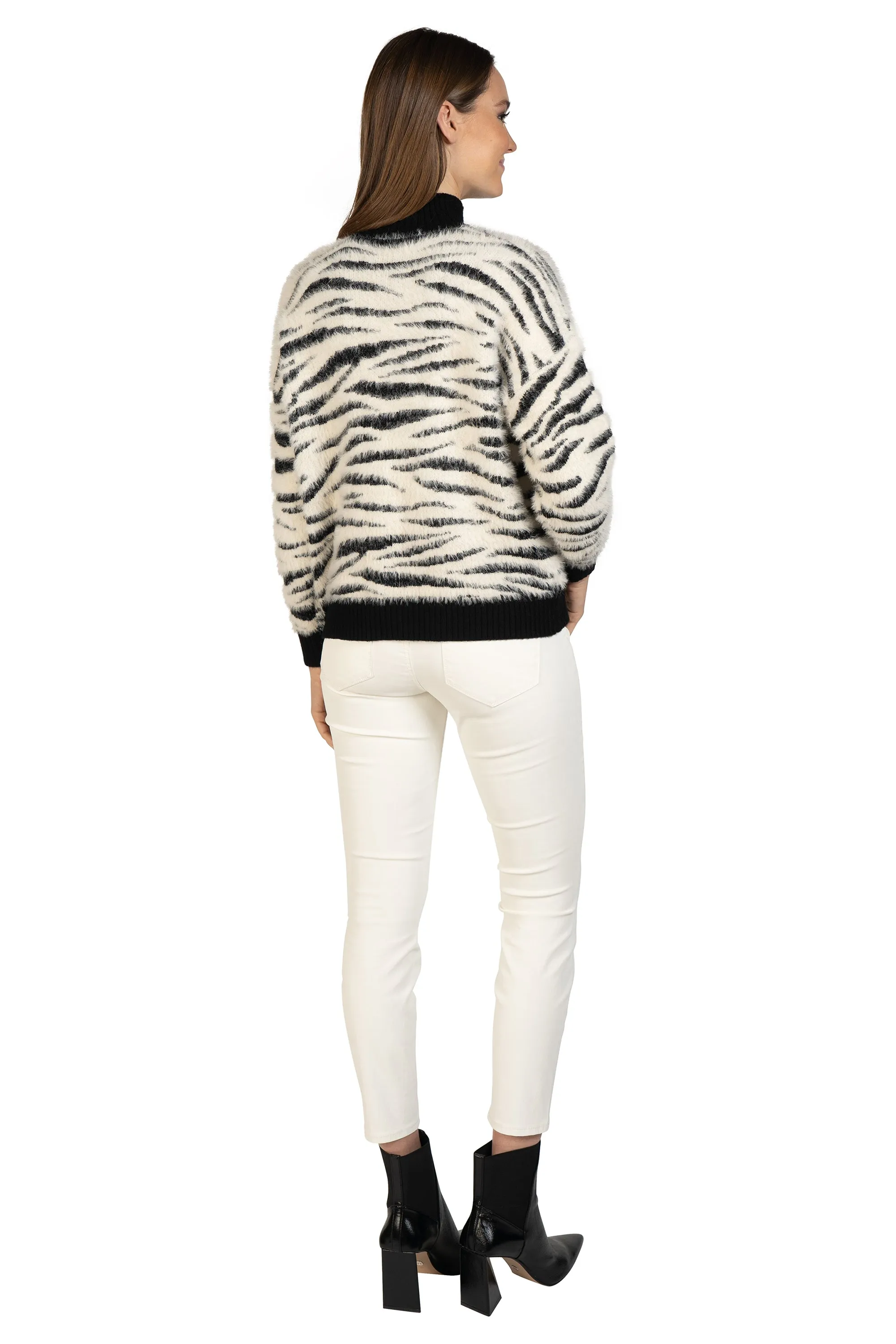 Zebra Fuzzy Pullover