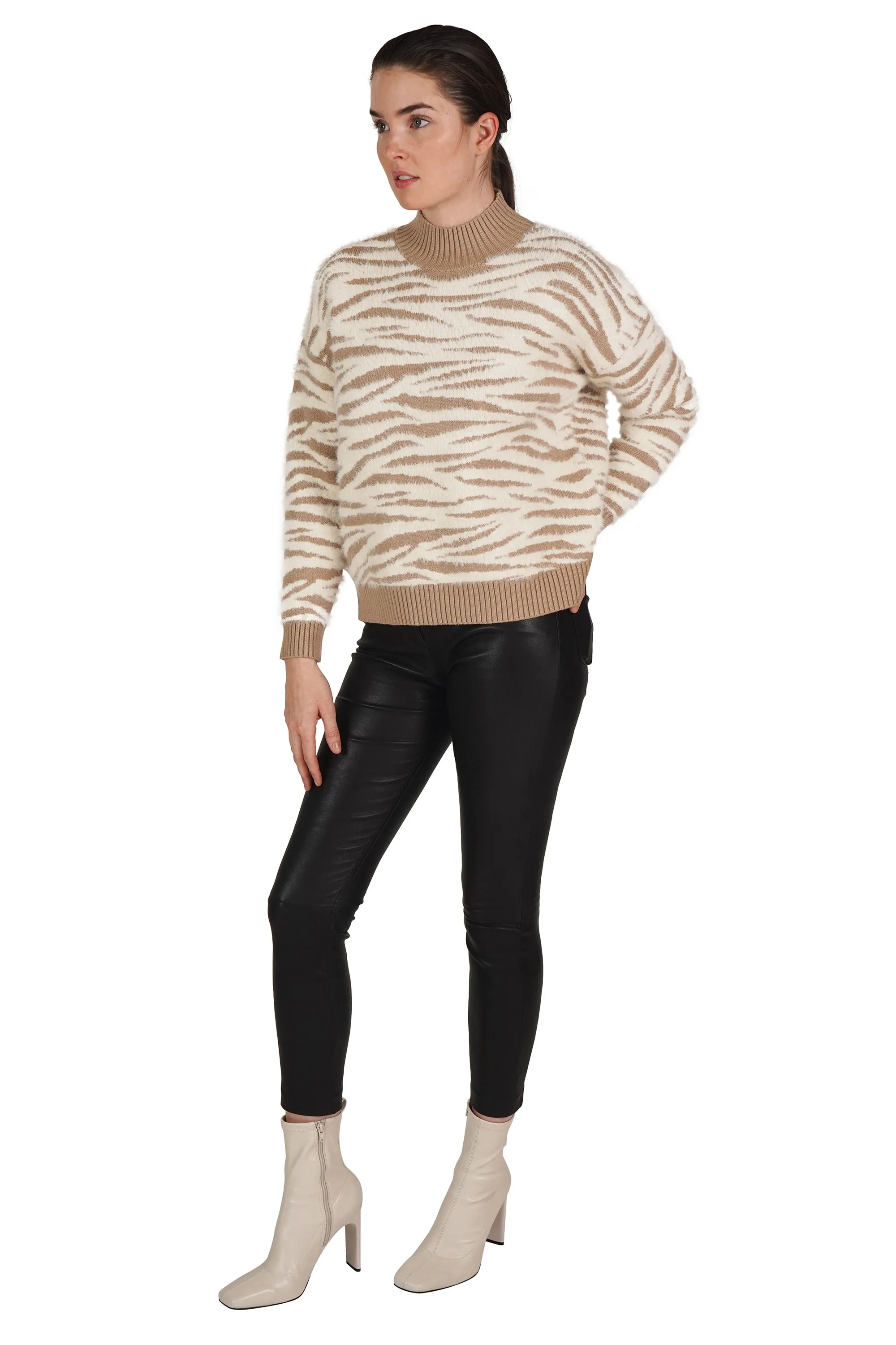 Zebra Fuzzy Pullover