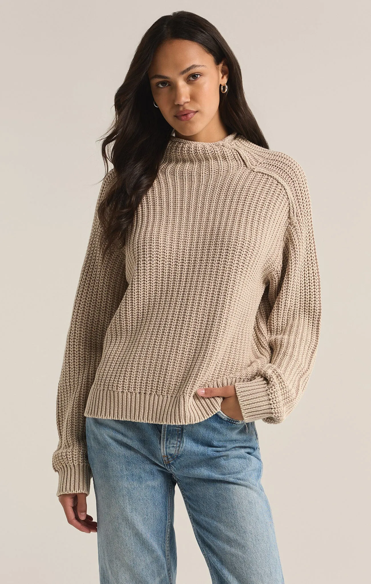 ZSU Carraway Sweater in Putty